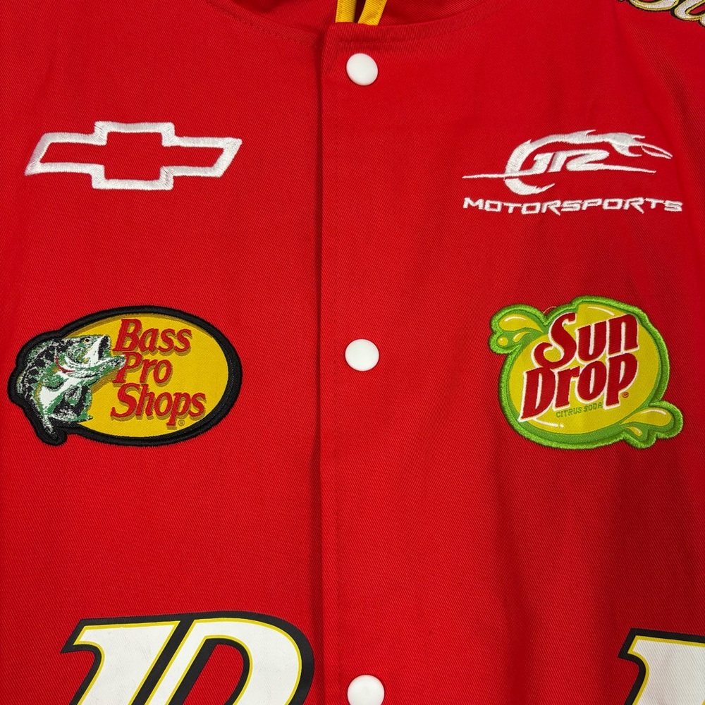 NWT NASCAR DALE EARNHARDT JR BUDWEISER DRIVER FULL SNAP JACKET JRM MEDIUM - Picture 5 of 12